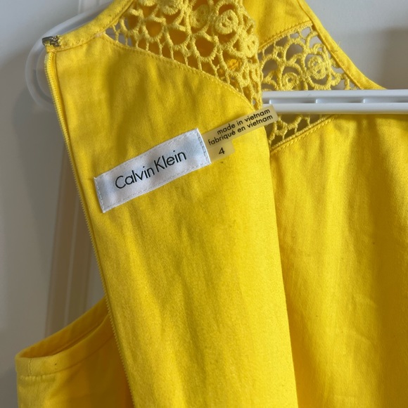 Sunshine Yellow Formal Dress by Calvin Klein - Picture 3 of 3